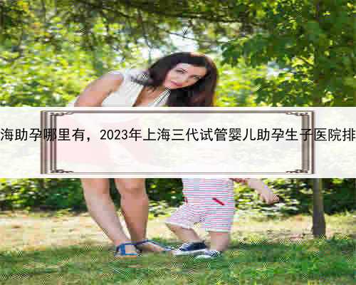 哪家做代孕最权威，上海助孕哪里有，2023年上海三代试管婴儿助孕生子医院排